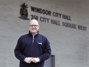 WINDSOR, ON. MARCH 31, 2020 - Windsor Mayor Drew Dilkens was back on the job at City Hall on Tuesday, March 31, 2020, after a 14 day self isolation period.