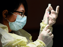 FILE: A vaccine being administered.