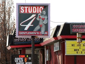 Windsor Ontario. January 27, 2021. Studio 4 Club on Tecumseh Road West at Huron Church Road Wednesday.  The establishment was once The Three Bears Tavern. Plans are for the new owner to demolished the building and develop the property. (NICK BRANCACCIO/Windsor Star)