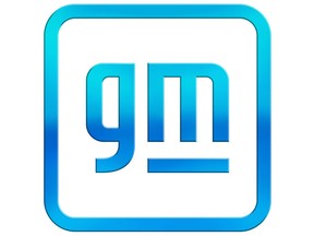 This handout image released by General Motors on January 8, 2021, shows GM's new logo. - The venerable automaker General Motors wants to change its image to highlight its efforts in electric vehicles, starting with its logo. The new symbol "builds on a strong heritage while adding a more modern and dynamic touch to GM's traditional blue square," the group said in a release on January 8, 2021.