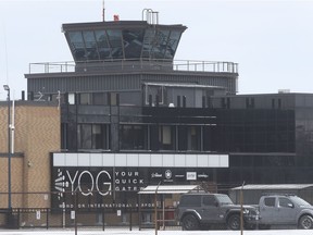 Uncertain future. The control tower at the Windsor International Airport is shown on Wednesday, Jan. 20, 2021.