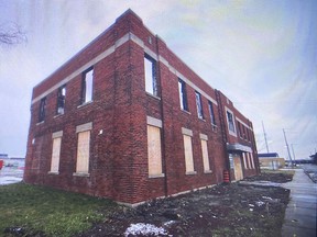 A city council committee will review a plan to turn this industrial brownfield property at 1370 Argyle Rd. in Windsor, shown on Tuesday, Jan. 5, 2021, into an apartment building complex.