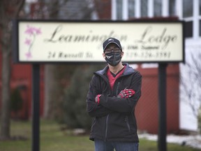 Paul Handsor, a resident of the Leamington Lodge is shown on Monday, January 11, 2021 in Leamington, ON. Handsor says he is facing homelessness after his support program funds were cut off for rent.