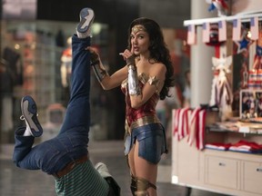 Gal Gadot in a scene from Wonder Woman 1984.