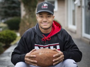 Cyrus McGarrell, who earned a football scholarship from Northern Illinois University after going to a prep school in Florida when COVID-19 shut down local sports, is pictured, Wednesday, Jan. 6, 2021.