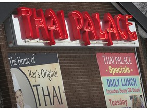 The exterior of Thai Palace on Lauzon Road in Windsor is shown on Jan. 26, 2021.