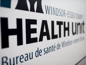 The exterior of the Windsor-Essex County Health Unit is pictured.
