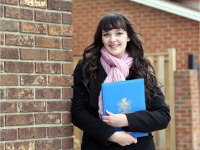 Ready for an early teaching start. Hope Forman, a University of Windsor Faculty of Education grad student, hopes to be part of the province's plan to help alleviate staff shortages in schools during the pandemic by permitting teacher students to begin classroom instruction before graduation. She's shown here on Feb. 4, 2021.