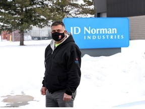 Blockade comes down. Unifor Local 195 president Emile Nabbout is shown at JD Norman Industries at 6845 Hawthorne Drive on Friday, Feb. 19, 2021. The Illinois-based company has declared bankruptcy in Canada but Unifor fought successfully for a financial settlement for the workers.