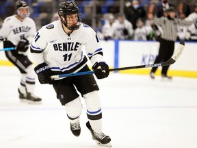 Windsor native and Bentley University foward Jakov Novak, who is an Ottawa Senators' prospect, is once again up for the Hobey Baker Memorial Award as the top player in NCAA Division I men's hockey. 
Images courtesy of SportsPix / Windsor Star