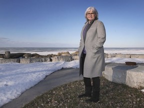 Janice Kaffer, CEO of Hotel-Dieu Grace Healthcare is shown at her Lakeshore home on Thursday, February 25, 2021.