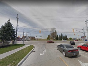 Rose-Ville Garden Drive at Tecumseh Road East is shown in this April 2012 Google Maps image.