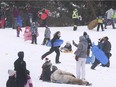 Malden Park was a hot spot on a frigid Family Day in 2021.