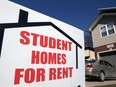 Rental sign on 300 block of Rankin Avenue near University of Windsor Friday, March 5, 2021.