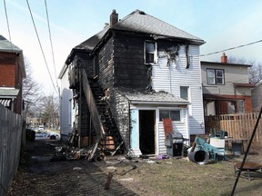 The aftermath of a fire at a duplex in the 500 block of Church Street in Windsor, photographed March 9, 2021.
