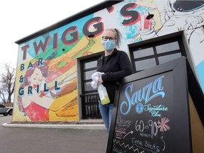 Melissa Skene of Twigg's Bar and Grill, shown March 15, 2021, said she's thinking about re-submitting an application for outdoor patio space at her Lakeshore business. The municipality is waiving 2021 fees for businesses applying for temporary patios.