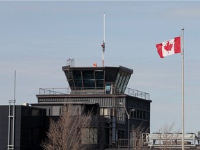 Windsor Airport control tower Tuesday, March 23, 2021.