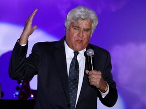 Comedian Jay Leno speaks at the Carousel of Hope Ball in Beverly Hills, Calif., Oct. 8, 2016.