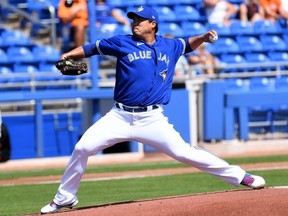 Jays ace Hyun-Jin Ryu struck out two Baltimore Orioles and yielded a homer in two innings of Grapefruit League action yesterday. USA TODAY sports