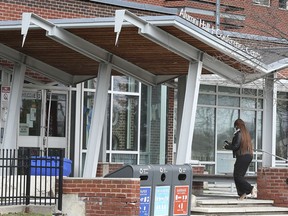 The Alumni Hall and Conference Centre at the University of Windsor is shown on Sunday, March 28, 2021. The University of Windsor has placed students who reside at Alumni Hall under "modified quarantine" after wastewater sampling from the residence tested positive for COVID-19.