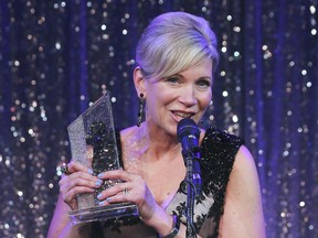 The glitz and glamour goes virtual this year. Shown two years ago, Julie Fader of Head of the Class accepts the award for Small Company of the Year at the Windsor-Essex Regional Chamber of Commerce's 29th annual Business Excellence Awards at Caesars Windsor on April 24, 2019.