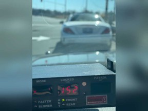 n image posted by Essex County OPP in relation to a traffic stop on March 2, 2021.