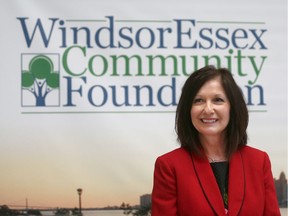 Lisa Kolody, Executive Director of the WindsorEssex Community Foundation, speaks during the release of the annual Vital Signs survey and vital conversation on Sport and belonging in Windsor-Essex.