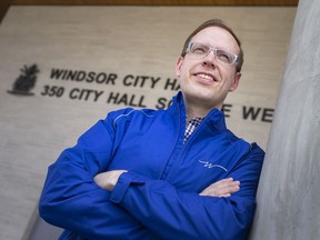 New City of Windsor CAO, Jason Reynar, poses for a portrait outside City Hall on Wednesday, April 7, 2021.