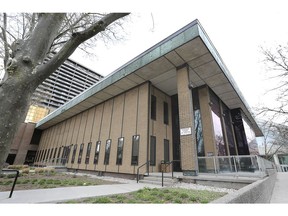 The exterior of the Superior Court of Justice in Windsor is shown on Thursday, April 22, 2021.