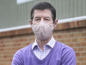 Brian Hogan, president of the Windsor and District Labour Council, is shown at his Windsor home on Tuesday, April 20, 2021.