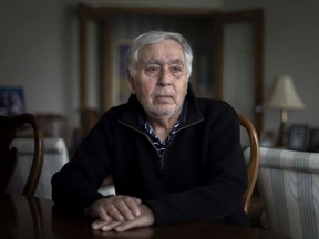 Saloman Smeer, 83, a Holocaust survivor originally from Holland, is seen at his home in Windsor, on Monday, April 12, 2021.