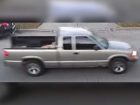 A Chevy S-10 pickup truck sought by Windsor police in relation to a suspected arson incident on Bridge Avenue on March 7, 2021.