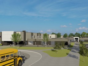 Artist rendering of the new Kindergarten through Grade 12 school in Kingsville have been approved.    Image courtesy of Greater Essex County District School Board / Windsor Star