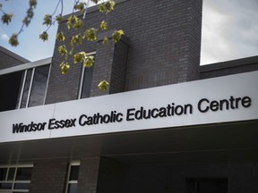 The Windsor-Essex Catholic District School Board is pictured on Wednesday, April 14, 2021.