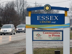 Essex Centre sign on Maidstone Avenue is shown Jan. 14, 2020.