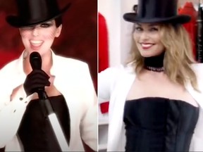 Shania Twain says getting back into her 1999 Man! I Feel Like a Woman corset is 'awesome.'