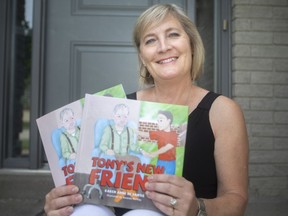 Karen De Santis, author of the children's book 'Tony's New Friend' , is pictured on Friday, May 21, 2021.