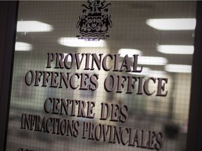 Local revenues at the Provincial Offences Office plummeted in 2020 due to the global pandemic.