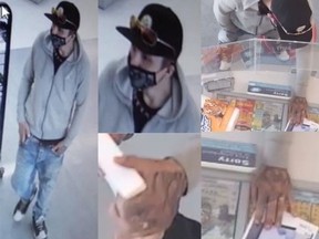 Windsor police are looking for this man, who allegedly robbed a store in the 5000 block of Tecumseh Road East on Sunday, May 16, 2021.