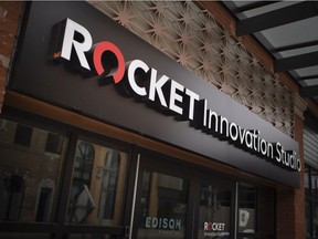 The exterior of Rocket Innovation Studio in downtown Windsor is seen on Wednesday, May 5, 2021.