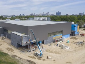 Work continues on the University of Windsor's new athletics facility on Monday, May 30, 2021. A year-long KPMG study of the economic impact of the University of Windsor has found the institution adds $669 million annually to the Canadian GDP and nearly 6,600 jobs with the majority of the benefits being felt locally.