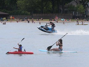 Beach-goers enjoy Lakeshore's Lakeview Park and West Beach in this June 2020 file photo.