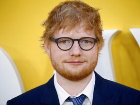 Ed Sheeran attends the U.K. premiere of "Yesterday" in London, June 18, 2019.