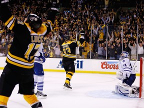 The Maple Leafs blew a 4-1 lead in Game 7 against Boston in 2013.