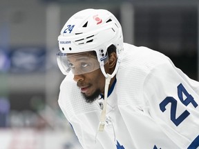 In 38 games with the Maple Leafs in 2020-21, gritty forward Wayne Simmonds had nine points (seven goals and two assists), averaging 11 minutes 59 seconds a game in ice time.