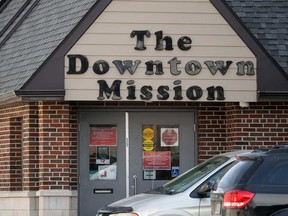 The entrance of the Downtown Mission of Windsor is shown in this March 2021 file photo.