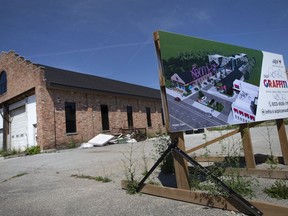 Work continues on the Graffiti project at 1100 University Ave. West, on Friday, June 11, 2021.