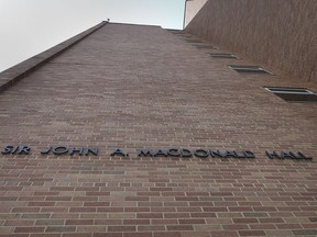 The Sir John A. Macdonald Hall at the University of Windsor is shown on Friday, June 4, 2021.
