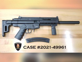 The firearm seized by Windsor police after an incident early June 8, 2021.