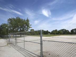 The site of the former Victoria Public School in Tecumseh is shown on Wednesday, June 23, 2021.